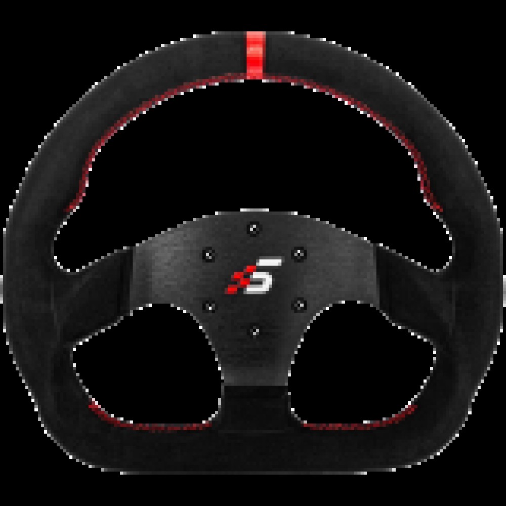 SIMAGIC D-Shaped Steering wheel without HUB, 325mm, Suede. S404